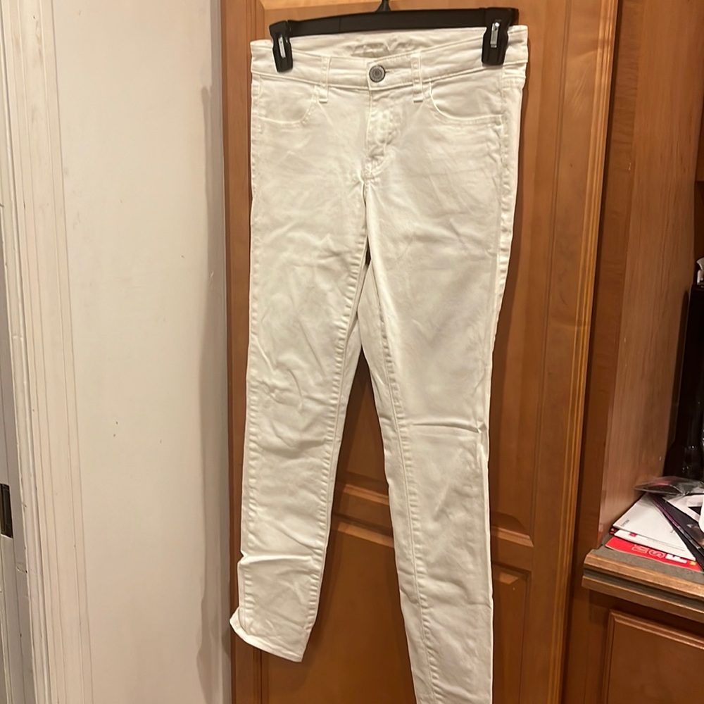 American eagle white jeggings SZ 6